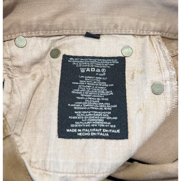 Ralph Lauren 380 Womens Jeans Brown Denim Bootcut Slim Low Rise Stretch Size 28 - Picture 9 of 11